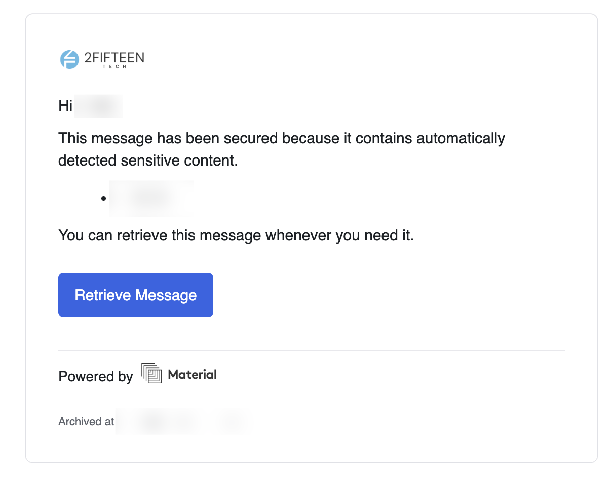 Material Security Email Protection